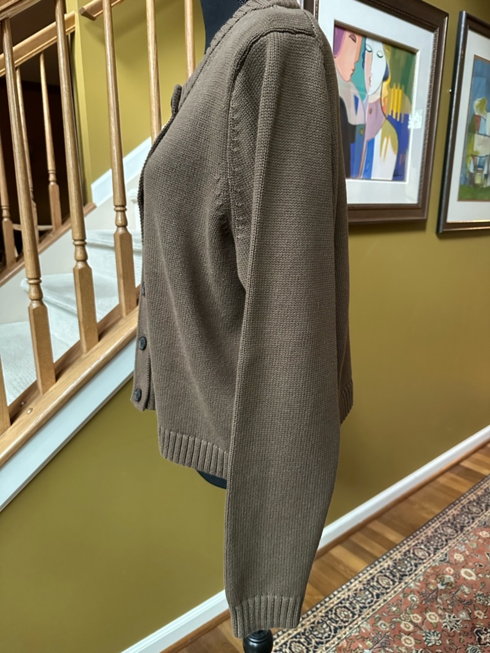 GAP Cardigan In Chocolate Brown - Picture 4 of 10